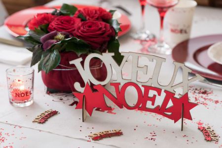 lettre joyeux noel decoration 