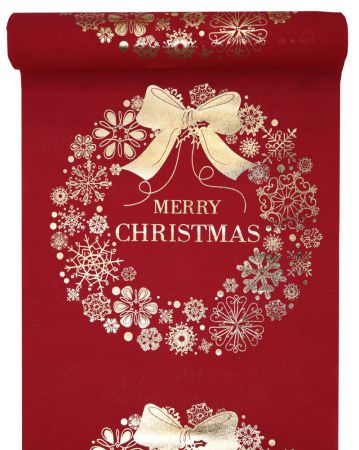chemin de table rouge noel 