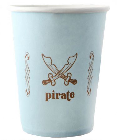 gobelet carton pirate bleu 3945 