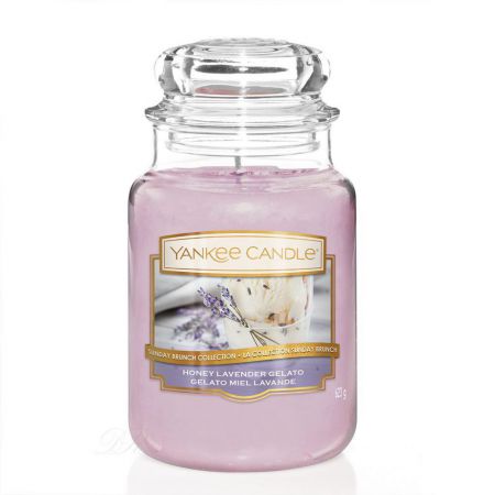 1521680e honey lavender gelato large jar glace miel lavande yankee candle 