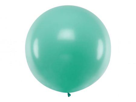 ballon rond geant vert pastel 
