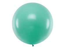 ballon rond geant vert pastel 