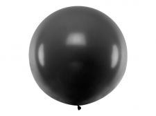 ballon rond geant noir pastel 