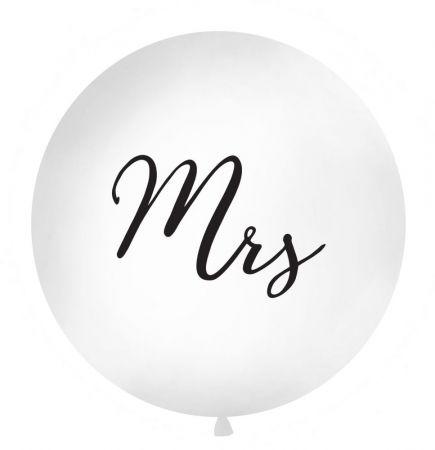 ballon geant mrs blanc noir 