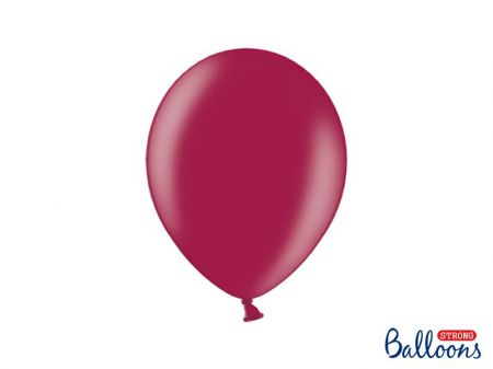 ballon bordeaux metallise 