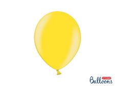 ballon jaune citron metallise 