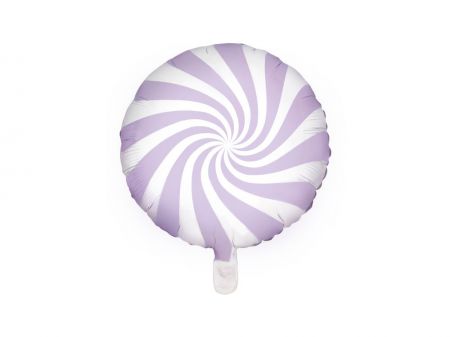 ballon aluminium bonbon lilas clair 