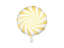 ballon aluminium bonbon jaune clair 