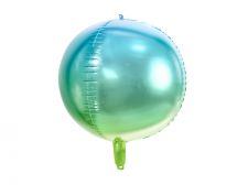 ballon boule ombre bleu vert alu 