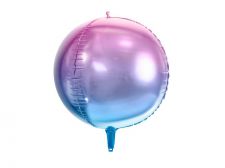 ballon boule ombre bleu violet alu 