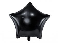 ballon etoile noir aluminium 