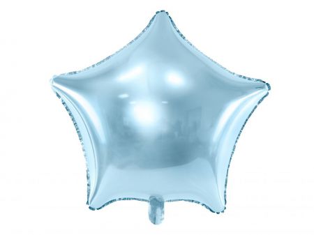 ballon etoile bleu ciel aluminium 