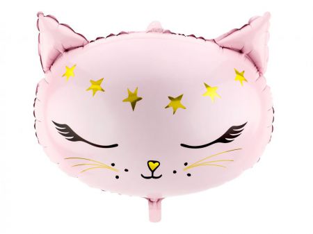 ballon mylar chat rose 