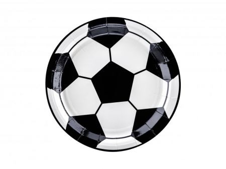 assiettes football 6 pieces 