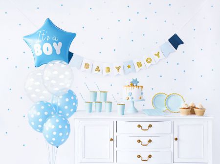 kit de decoration it s a boy bleu 