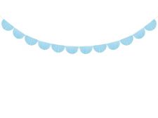 guirlande a franche festonnees bleu 