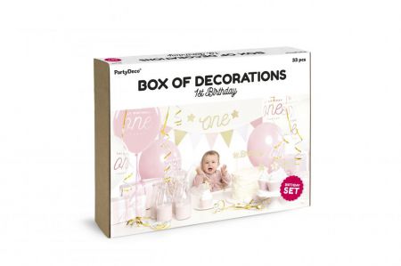 kit deco premier anniversaire fille 