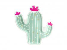 assiette cactus jetables 