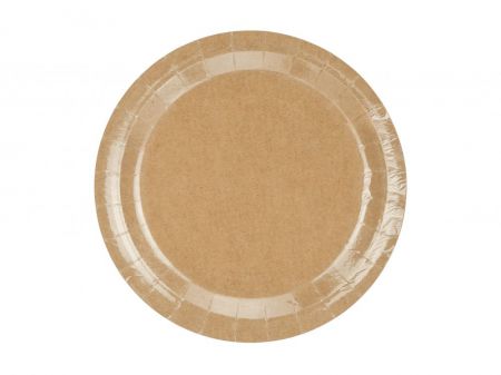 assiette kraft ronde 18 cm 