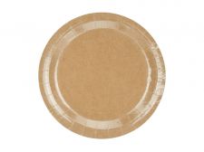 assiette kraft ronde 18 cm 