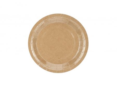 assiette kraft ronde 23 cm 