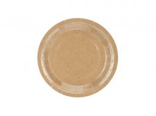 assiette kraft ronde 23 cm 