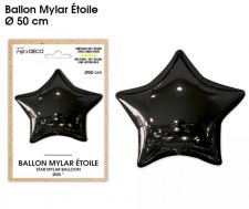 ballon mylar etoile noir 