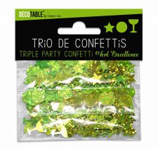 trio de confettis vert 