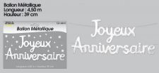 ballon metallique joyeux anniversaire 