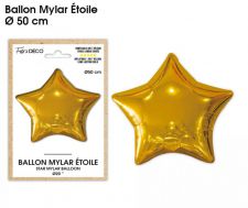 ballon mylar etoile or 
