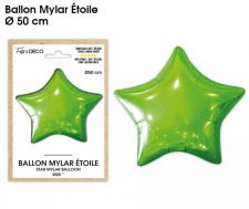 ballon mylar etoile vert 