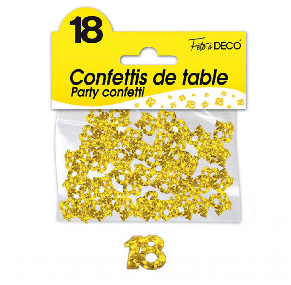 Confettis de table 18 multicolores Sachet de 14 gr anniversaire jubilé fetes