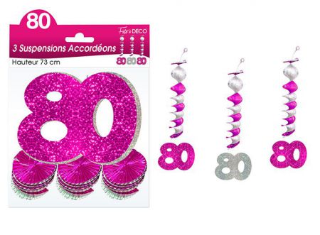 suspension hologramme accordeons 80 ans 