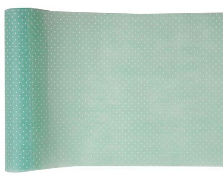 chemins de table baby shower vert 