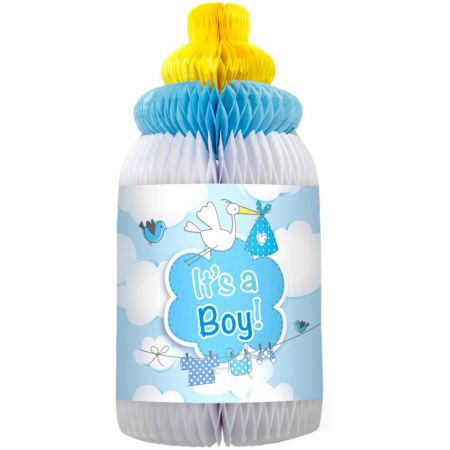 boule baby shower biberon garcon 