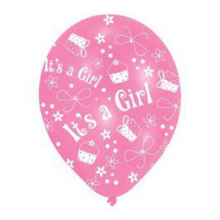 6 latex ballon its a girl 