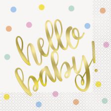 u73522 serviette hello baby 