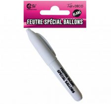 feutre special ballons blanc 