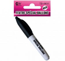 feutre special ballons noir 