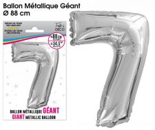 ballon helium alu geant chiffre 7 