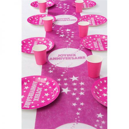 gobelet joyeux anniversaire les 10 pieces exemple table rose mariage bapteme anniversaire promo fete magasin action solderie winn 