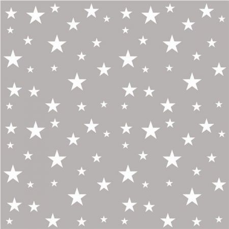 serviette etoile gris 