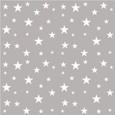 serviette etoile gris