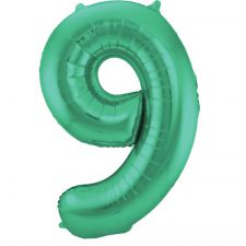 ballon chiffre 9 vert geant 