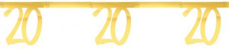 banderole age metal or 20 ans 