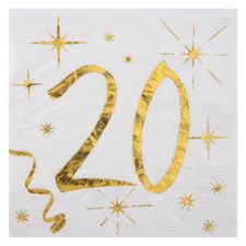 serviette des ages or 20 ans 