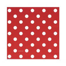 serviette 3 plis pois rouge les 10 pieces anniversaire communion mariage fete feudartifice cotillons