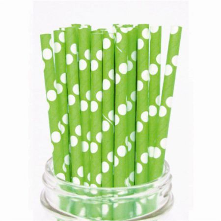 paille pois vert les 10 pieces anniversaire communion mariage fete feudartifice cotillons 