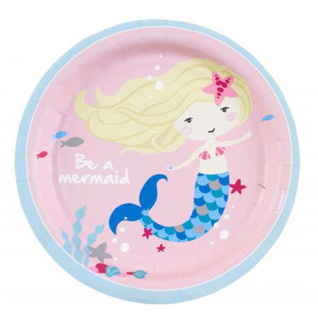 assiettes papier etre une sirene 