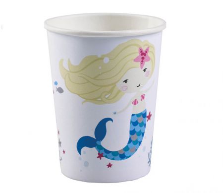 gobelets papier blanc sirene 